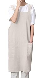 Pincy Cotton Linen Apron for Women