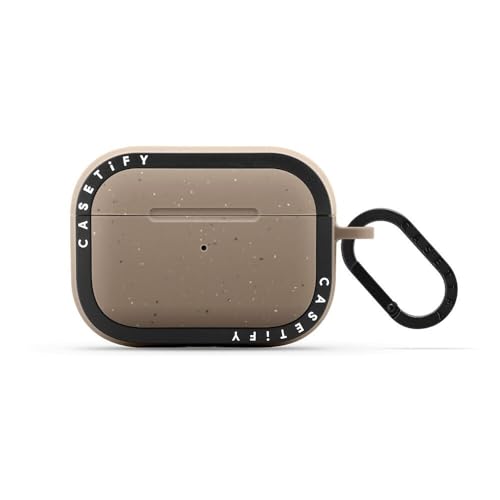 CASETiFY Bounce Étui pour Airpods Pro 1/2 avec anneau gris mat protection intégrale