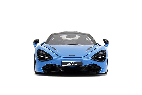 Jada Pink Slips 1:24 W2 McLaren 720S Die-Cast Car w/Base, Toys for Kids and Adults(Blue), 8 inches - Image 2