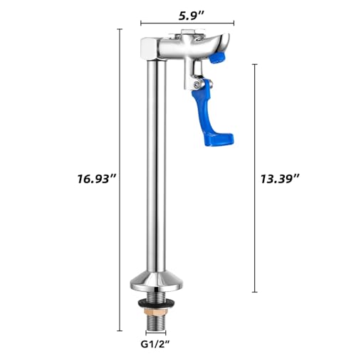 Favorpo Glass Filler 14.5 Inches Deck Mount Faucet Glass Filling Station Water Station for Restaurants Kitchen Bar G1/2" Male with 3 Connector Adapter Brass Structure by Favorpo - Used condition - Image 3