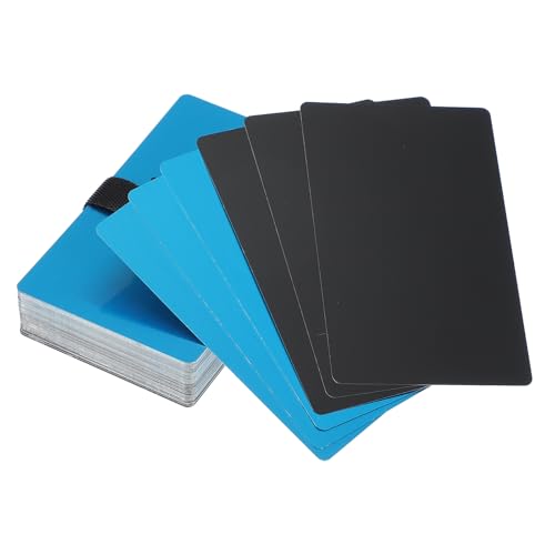 Cartes de visite en aluminium anodisé PATIKIL, plaques métalliques premium pour gravure laser