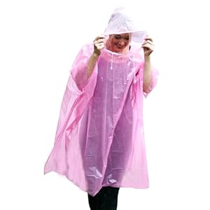 Poncho Rain Coat Waterproof Plastic Adult Size with Hoods men and women emergency disposable Pocket size Raincoat Thin and Strong Hiking Keep Dry