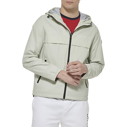 Image of Tommy Hilfiger Men's Simple Hooded Rain Jacket