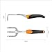 Fiskars Ergo Cultivator for Digging, Aerating Soil, and Weeding, Heavy Duty Garden Tool with Hanging Hole