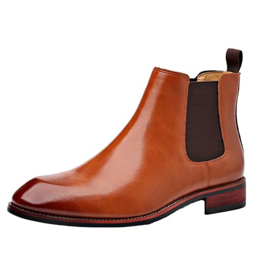 SywzX&xfybz Men's Chelsea Boots Classic Business Leather Shoes Casual Dress Ankle Boot