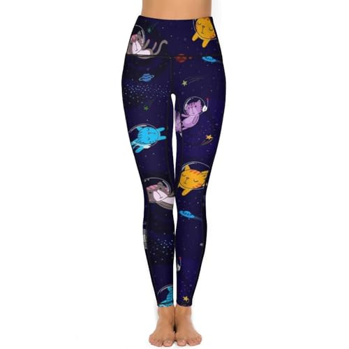 Pantalon de sport chat spatial pour running et gym en S - 2