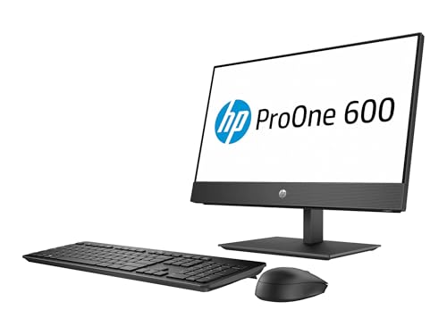 HP ProOne 600 G4 All-in-One Desktop PC 21.5' FHD, Intel Core i3-8100T, 16 GB RAM, SSD da 256 GB, WiFi, Bluetooth, tastiera QWERTY US, Windows 11 Pro (ricondizionato)