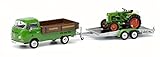 gelb/grün Schuco 450334200 Spielmodell von VW T2 Pick-up Fendt Service