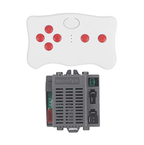 SHENGLE 2.4G Bluetooth Remote Control and RX23 FCC 12V Control Box Motherboard Receiver Kit Accessories for Kids Powered Ride On Car Children Electric Ride On Toys Replacement Parts