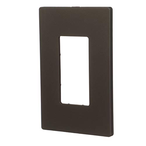 Image of Eaton PJS26RB-SP-L Designer 1-Gang Screwless Wallplate, Oil Rubbed Bronze
