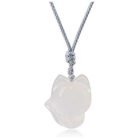 COAI Collar Zorro Ágata Blanca Hombres Mujeres Cover