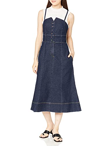 直販卸売り レースダウンデニム レディース バイ ジルスチュアート カジュアルドレス インディゴ Aiuqf ジル M 販売お得セール Jlt Polinema Org