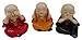 3 mini Buddy nie słyszą nic mówią o wymiarach 5,5 x 4 x 3 cm małpa feng shui figurka dekoracyjna BG G403