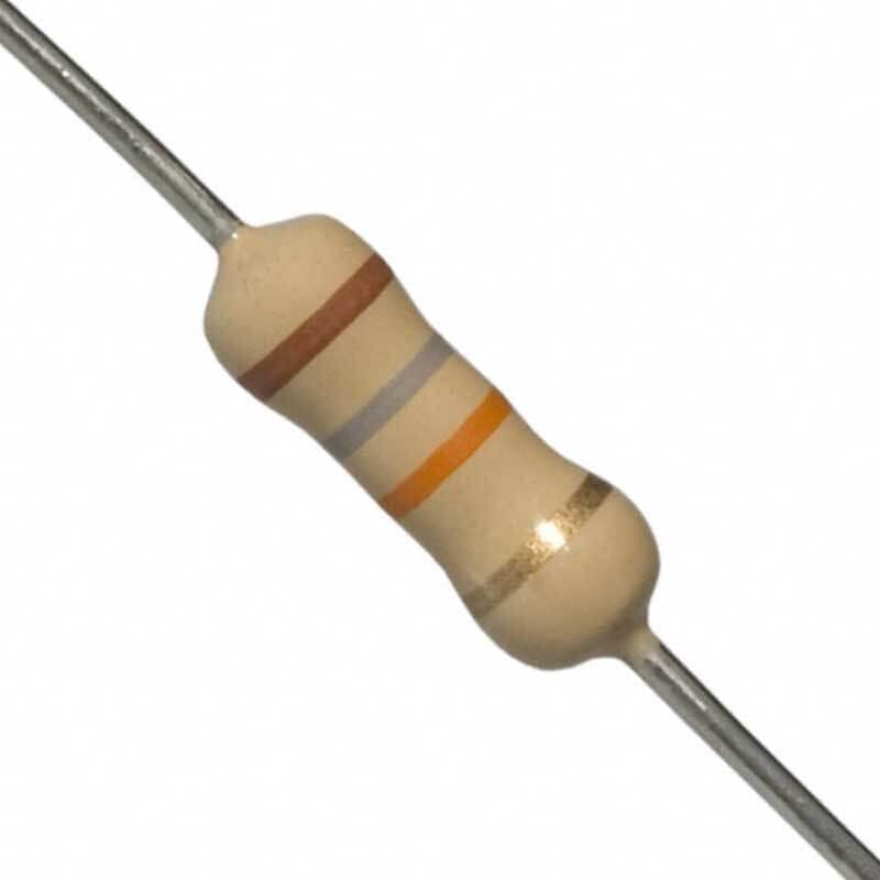 Image of SOOTRA BRANDED Carbon Film Resistor 1 /4 watt 4 Band Tolerance 5% - Total 100pcs Value (18K Ohms)