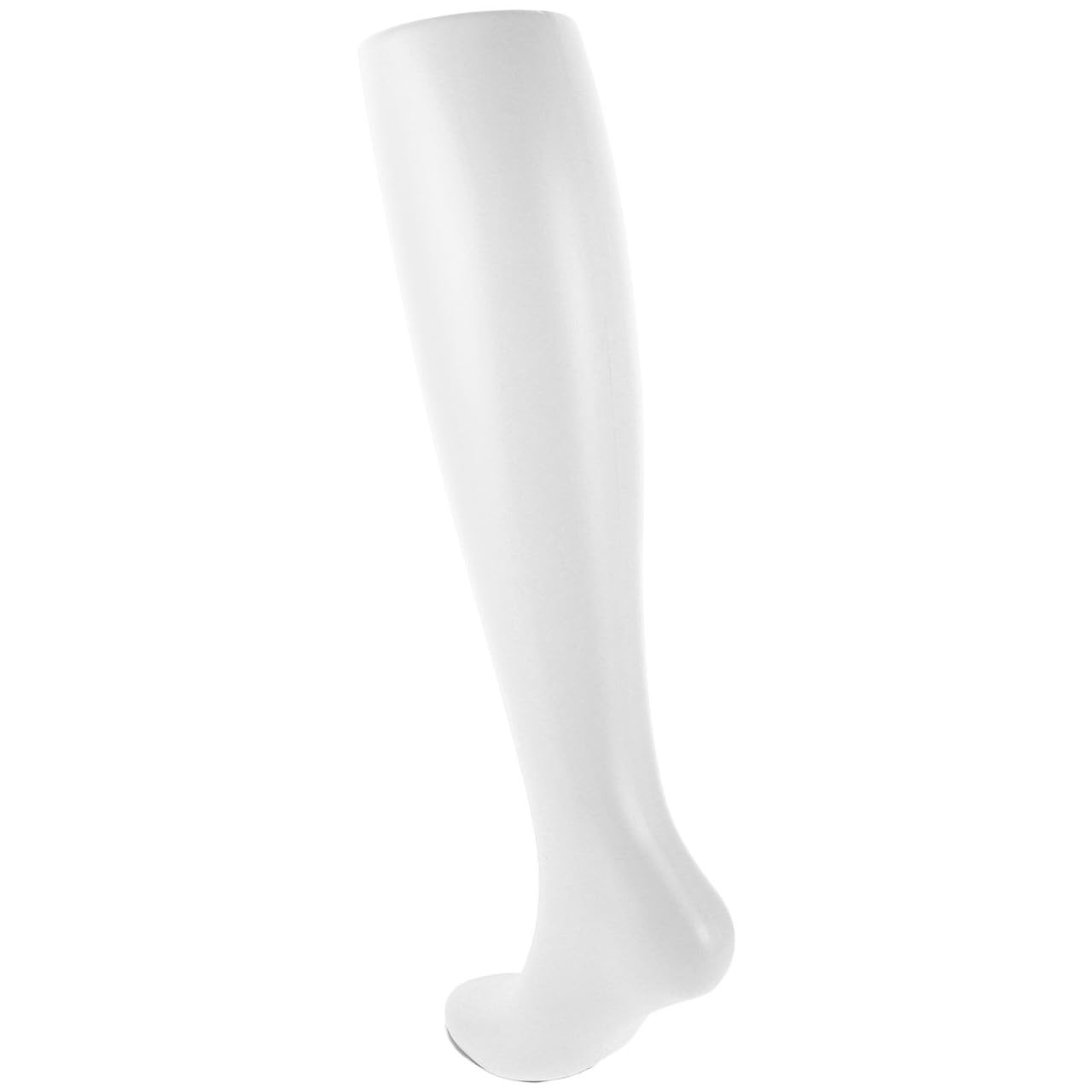 Maniquí de pie femenino de plástico blanco para calcetines de media pantorrilla