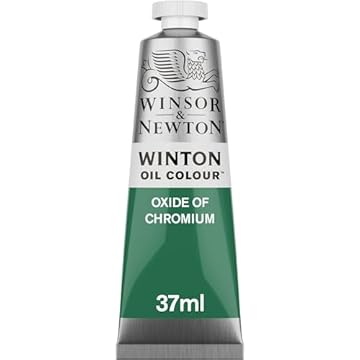 Winsor & Newton 37ml Winton Oil Colour Tube - Oxide Of Chromium,1414459