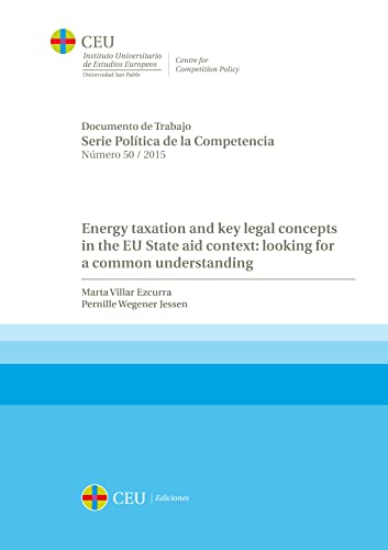 Energy taxation and key legal concepts in the EU State