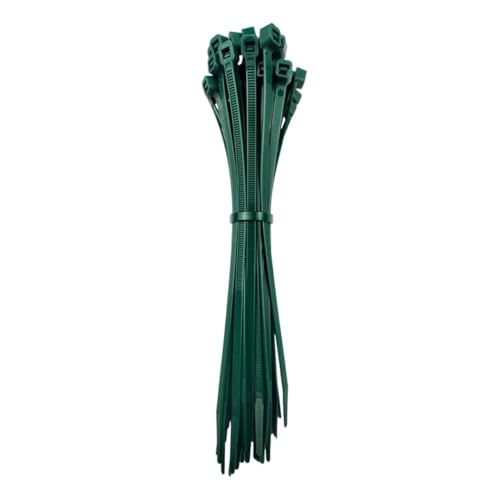 OutdoorFix Serre-câbles 150 x 3,5 mm, 50 pièces – Vert mousse – Résistant aux intempéries,...