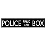 24 inch by 5 inch Vintage Style Police Public Call Box Telephone Bedroom Closet Door Wall Decal