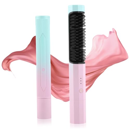 Brosses chaudes sans fil rechargeables idéales pour lisser les cheveux en voyage