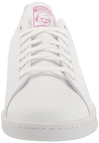 adidas Women's Thebe Magugu Stan Smith Sneaker, White/Pulse Lilac/Silver Metallic, 122