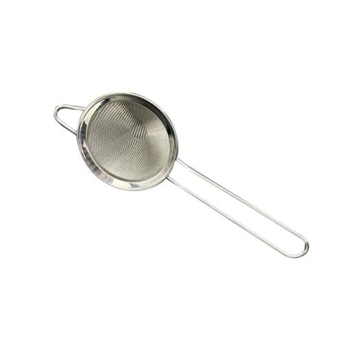 Strainers Colander Household Filter Mesh Stainless Steel Sieve Spoon That Can Be Used In The Kitchen (Color : Metallic)