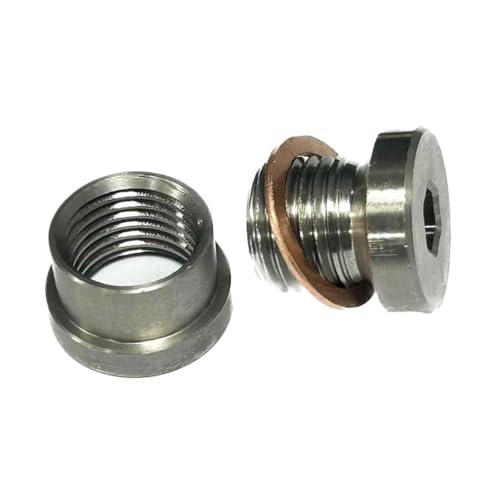 Kit bonde et écrou M12X1.25 S304 pour capteur d'oxygène d'échappement et sonde lambda - 6