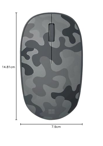 Image of Microsoft Bluetooth Mouse - Arctic Camo. Compact, Comfortable Design, Right /Left Hand Use, 3-Buttons, Wireless Bluetooth Mouse for PC /Laptop /Desktop, Works with for Mac /Windows Computers