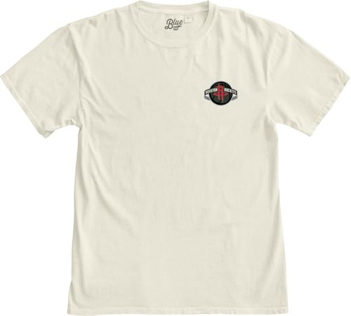 Image of Blue 84 NBA Unisex-Adult NBA Officially Licensed T-Shirt Ringspun Front /Back Ivory
