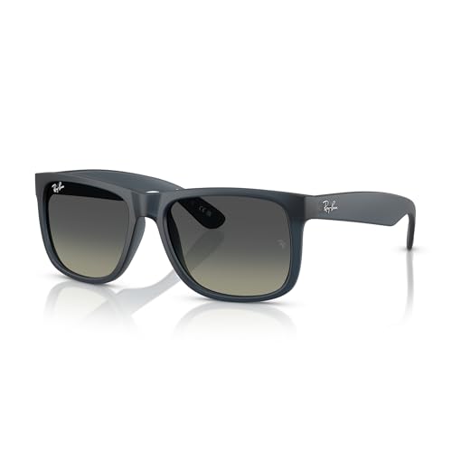 Óculos de Sol Ray-Ban Justin 0RB4165 681311 Tam 55 / Azul - Lentes Gradient Grey