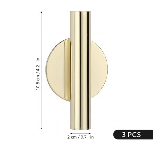 Vases muraux dorés sans perçage : solution déco rapide pour vos fleurs - 4