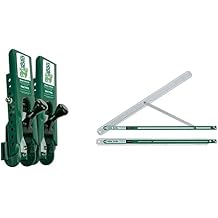 PacTool SA90338 Gecko Gauge - LP Siding Mounting Block Tool & SA904 30-Inch Angle Measuring Tool - Aluminum Gable Scribe - Professional/Contractor Grade Tools