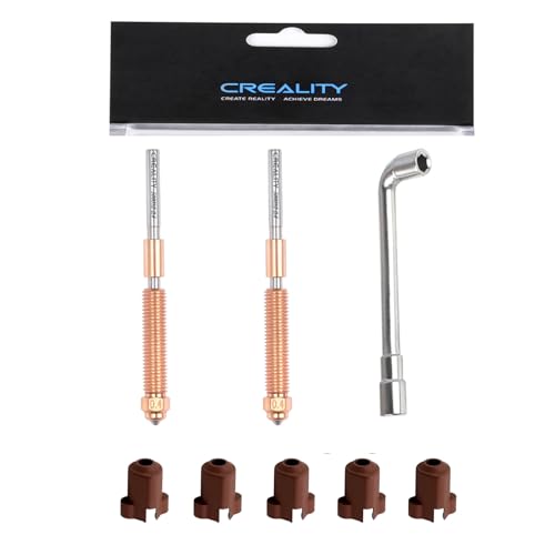 Creality 2PCS K1C�m�Y�� 0.4mm�AK1 SE�AK1C�AK1�AK1 Max�A�G���_�[3 V3�A�G���_�[3 V3 KE�A�G���_�[3 V3 Plus�A�G���_�[3 V3 SE�A5PCS�V���R���\�b�N�X�t���A�m�Y�������`1�A���j�R�[���N�C�b�N�X