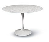 tulip saarinen tisch Carrara Tavoli.design cm 100 Tulip Eero Saarinen Tisch, rund, Marmor Carrara