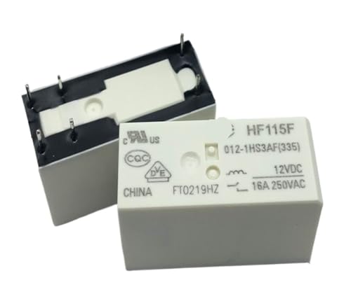 Relais HF115F 012-1HS3AF monophasé 12V pour commutation domotique
