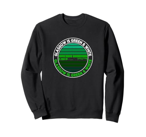 Glasgow es el fútbol verde y blanco de Glasgow Sudadera