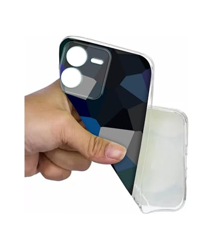 Image of Casotec Mathematical Shape Design Printed Silicon Soft TPU Back Case Cover for iQOO Z9 5G, Multicolor