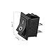 5/20/100PCS KCD1-101 Rocker Switch 2 Pin Car Boat Round Dot Light ON/Off Rocker 6A 250V 10A 125V 15X21mm Toggle Switch Black(5PCS)