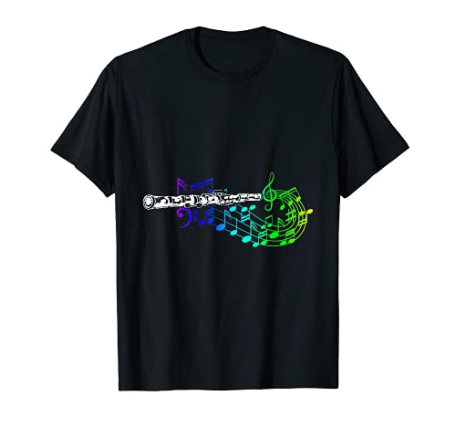 Notas musicales Amante de la música Flutista Músico Orquesta Flauta Camiseta