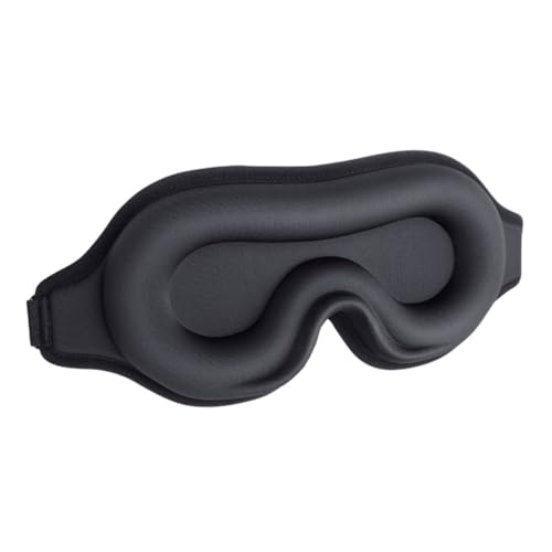 FRCOLOR メモリーフォームアイマスク 光を遮断する立体型アイシェード 長フライトや旅行に適したナイトスリーピングアイパッチ 快適なフィット感で睡眠をサポート