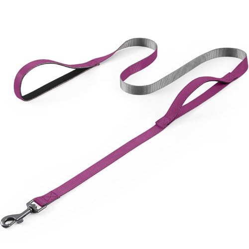 COMSLE Guinzaglio per Cani, Lunghina Cane 1.5 Metri / 3 Metri / 5 Metri con Manico Imbottito Doppio, Lungo Nylon Guinzaglio Addestramento per Cani Piccola e Taglia Grande