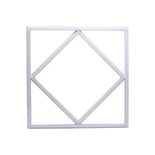 ILLUMINATIO LED Panel 600x600 Diamond Edge Light Frame Border Cool White Modern Style Decorative Flat Slim Frame Panel for Office, Residential and Commercial Use (watts, 80)