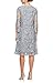 Alex Evenings Women's Size Midi Scoop Neck Shift Dress with Jacket, Dove, 14 Plus