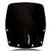 Black Windshield WindScreen Double Bubble For Kawasaki Ninja ZX250R 1988-2007