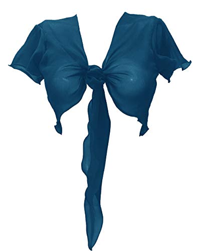Image of Indian Trendy Women's Chiffon Short Sleeve Tie Top Choli Blouse Belly Dance Gypsy Tie Front Cardigan Tops