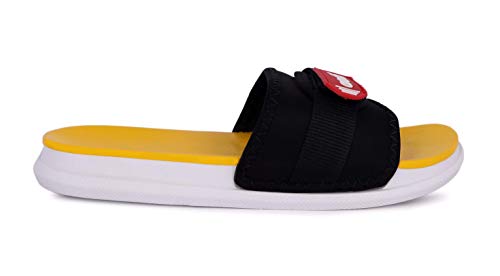 Image of AADI Men's Synthetic Leather Daily Use Casual Sliders /Flip Flop & Slippers