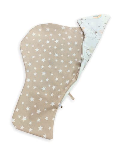 High Chair Cover For Ikea Antilop High Chair,Cotton Cover For Inflatable Cushion, Cushion Cover For High Chairs For Babies And Toddlers, High Chair Accessories, It Is Only Cover! (Brown Rainbow) #TOP5