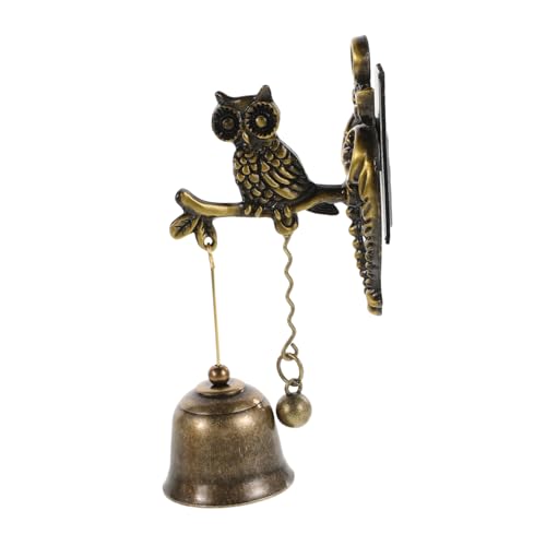 Alipis 2 Piezas Timbre de Puerta Retro de Metal con Diseño Animal Campana de para Decoración de Entrada y Exteriores Sonido y Agradable Instalación Pared