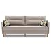 Produktbild Couch Elinor 20x90 mit schlaffunktion und Bettaksen - Modernes Design - Schlafcouch mit Stauraum - Füße aus Holz oder Metall (Holzfüße, Hugo 22 + Amber 73)