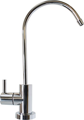 Metpure Euro Reverse Osmosis Dinking Water Non Air Gap RO Faucet Filtration System Water Dispenser Spout (Chrome) With Drinking Water Faucet Wrench RO-FW148